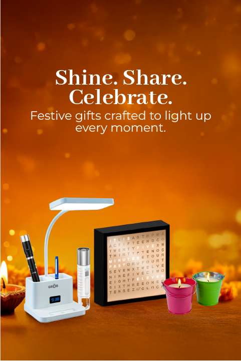 Big Impex's corporate Diwali gifts, premium festive collection including desk lamps, candles, and decor items for employees and clients.