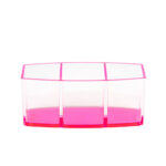 Acrylic 3-compartment medical instrument holder