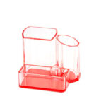 Acrylic 3-compartment medical instrument holder