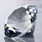 Crystal diamond paperweight