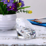 Crystal diamond paperweight