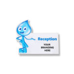 Drop shaped sign board
