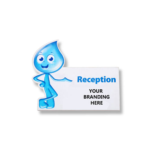 Drop shaped sign board