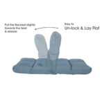 Lazy-lounger smart folding floor cushion
