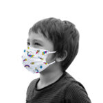 Kid with mask on