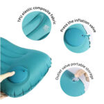 Self-inflatable travel pillow