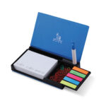 Sticky notepad with pen & Clip holder