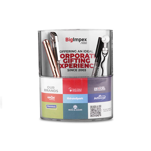 Transparent advertising chit pad holder