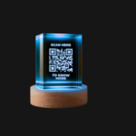 scanner Engraving on Crystal Globe 60 mm with LED base