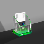 Acrylic Visiting Card holder in green colour