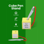 Cubic pen stand