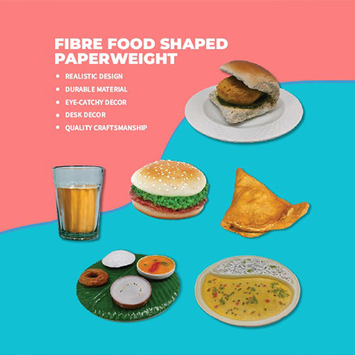 Fibre food shaped paperweight