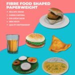 Fibre food shape paper weight