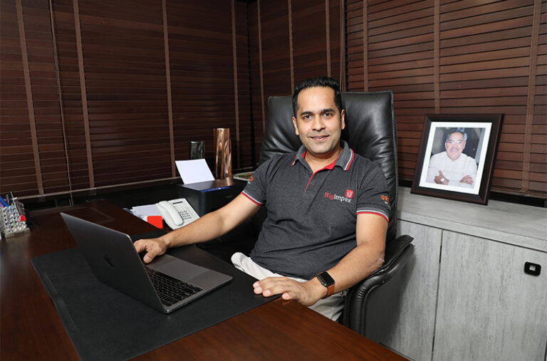 Gaurav Khatri sitting in his cabin