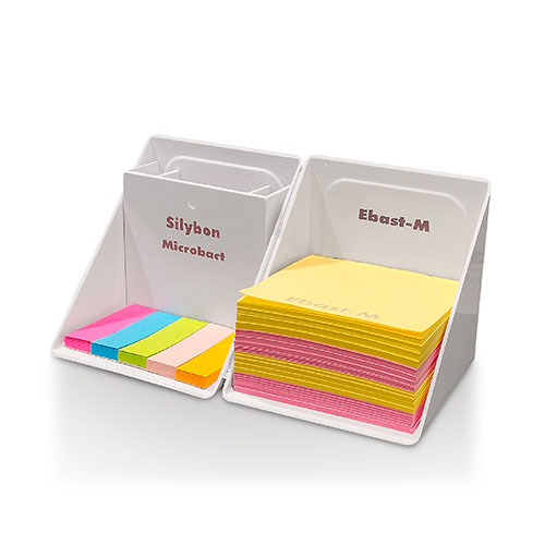 A square folding chidpad with two compartments.