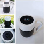 images of Tempra Mini Temperature Display Coffee Mug with Handle from different angles