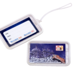 Transparent luggage tag
