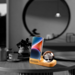 Crystal cube with mobile holder