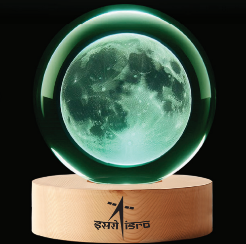 Crystal Globe 60 mm with Engraving and LED base