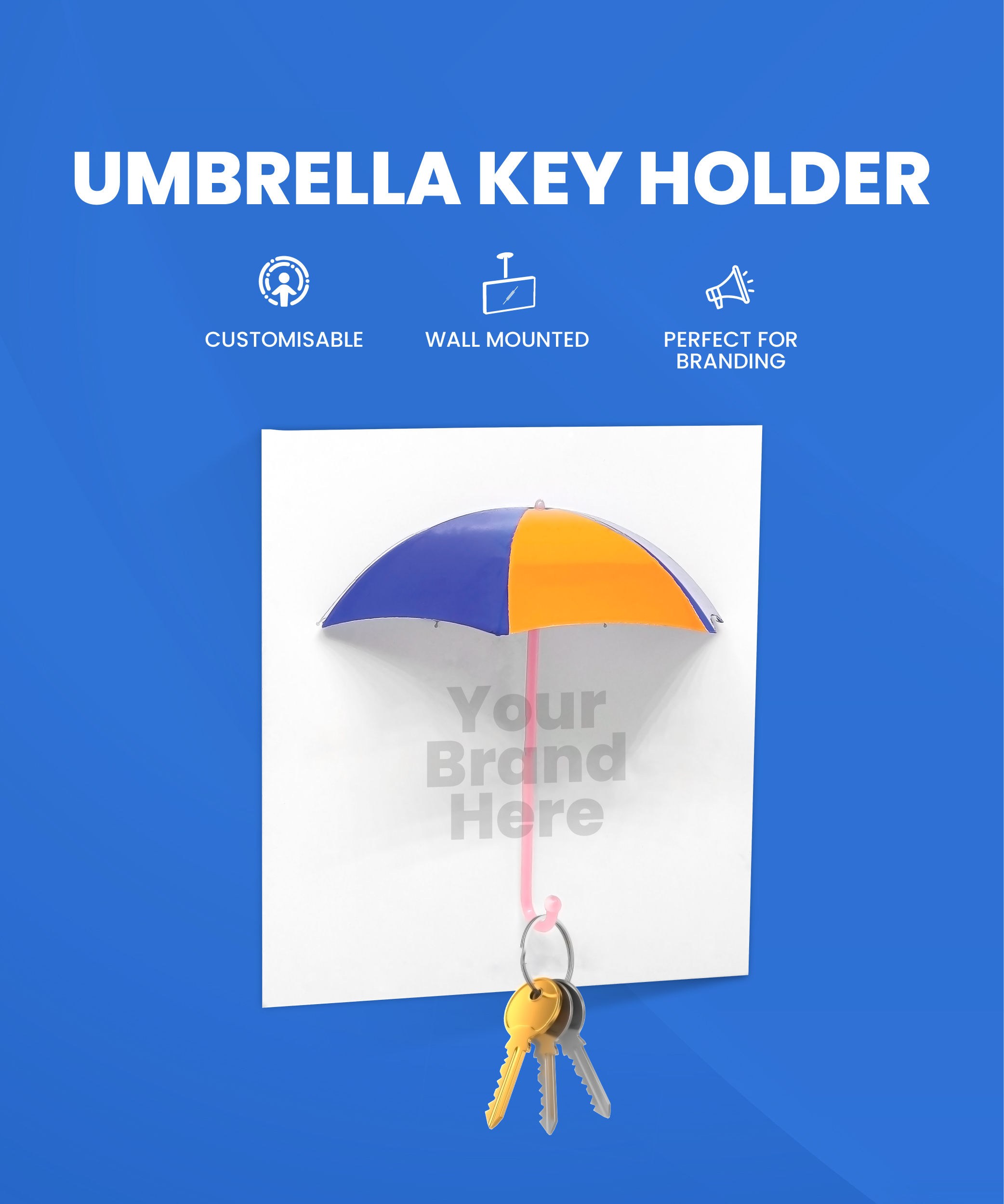 Umbrella key holder