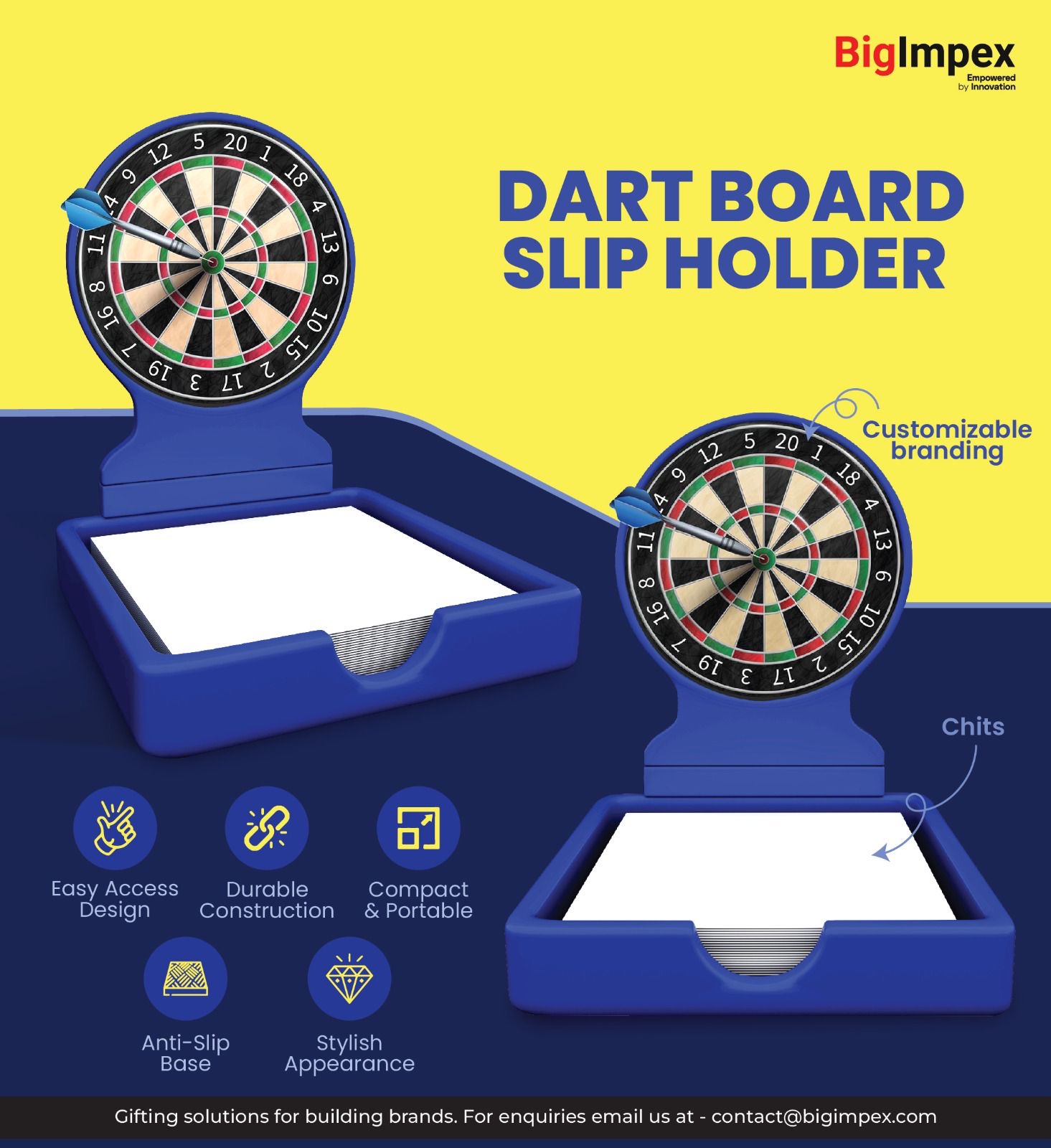 Dart Board Slip Holder