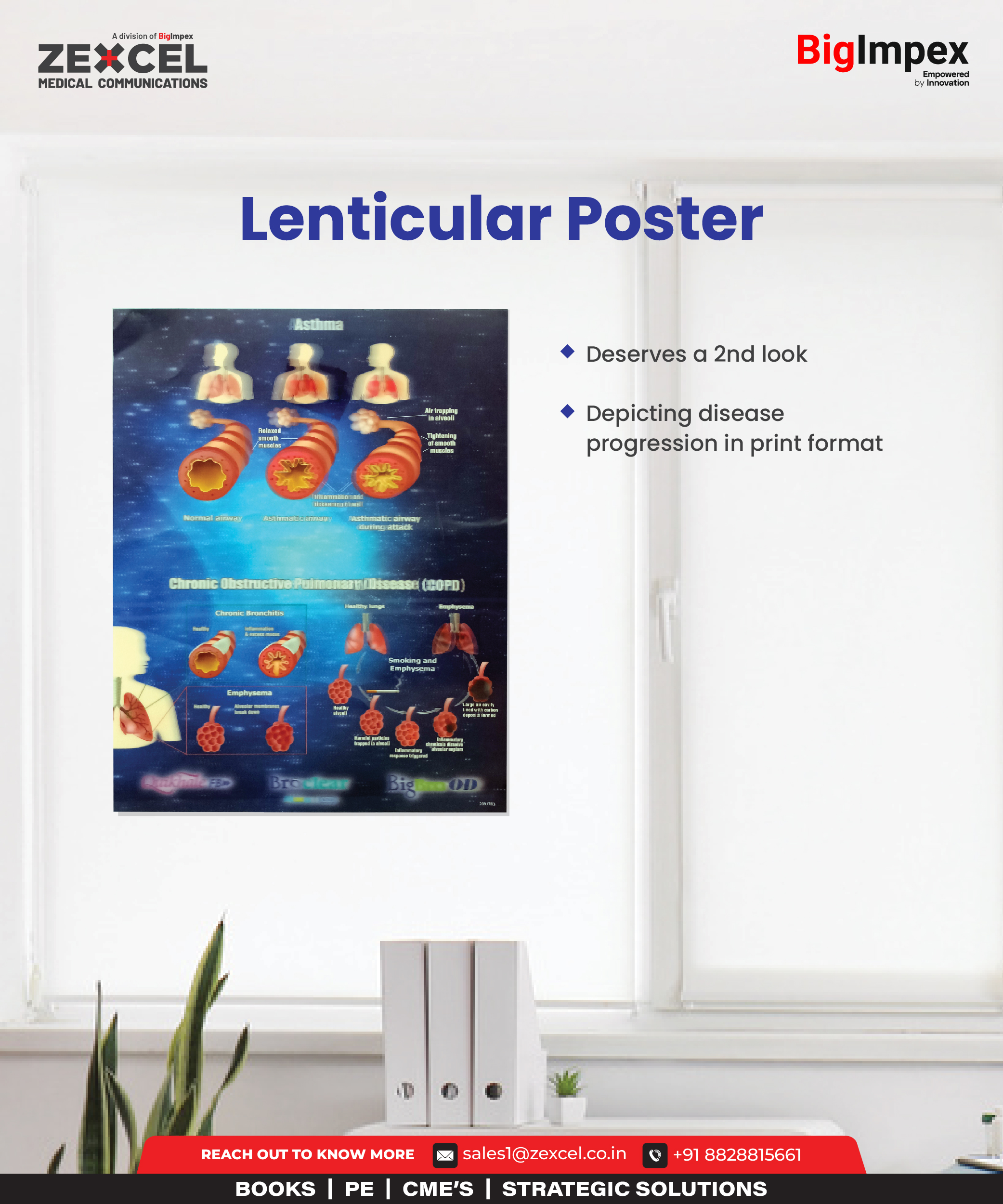 Lenticular poster for Zexcel