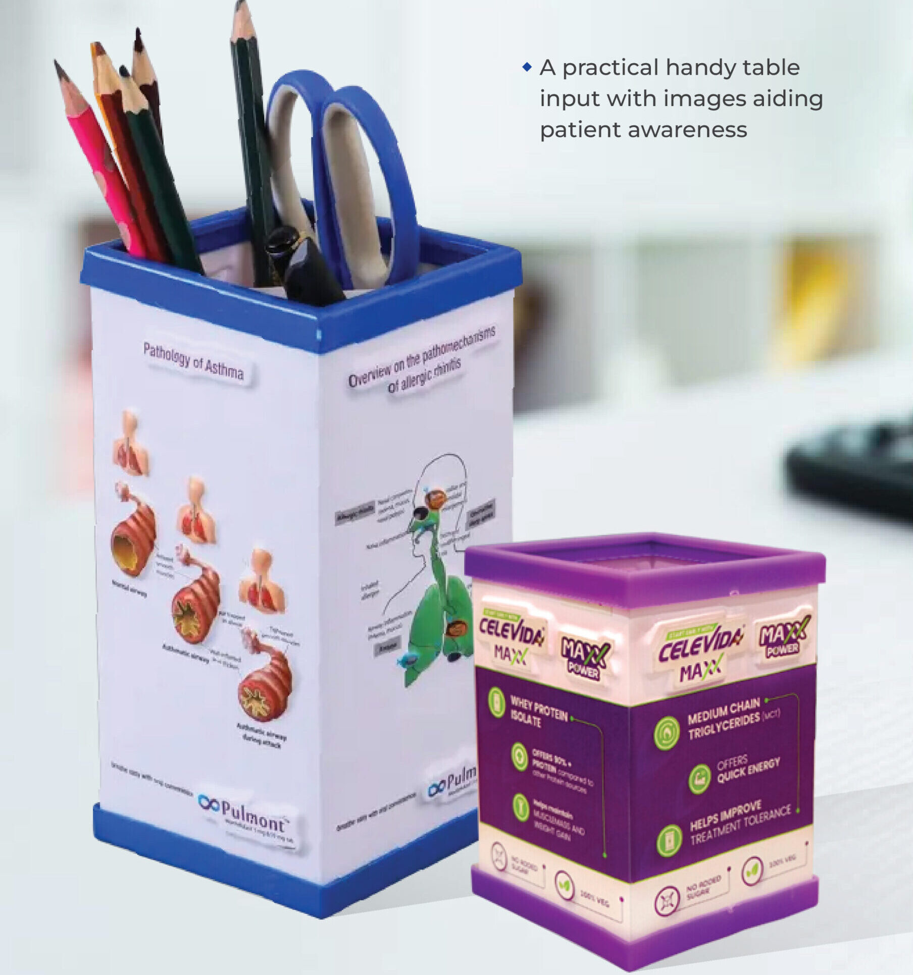 pop-up pen stand as a gift for pharma industry