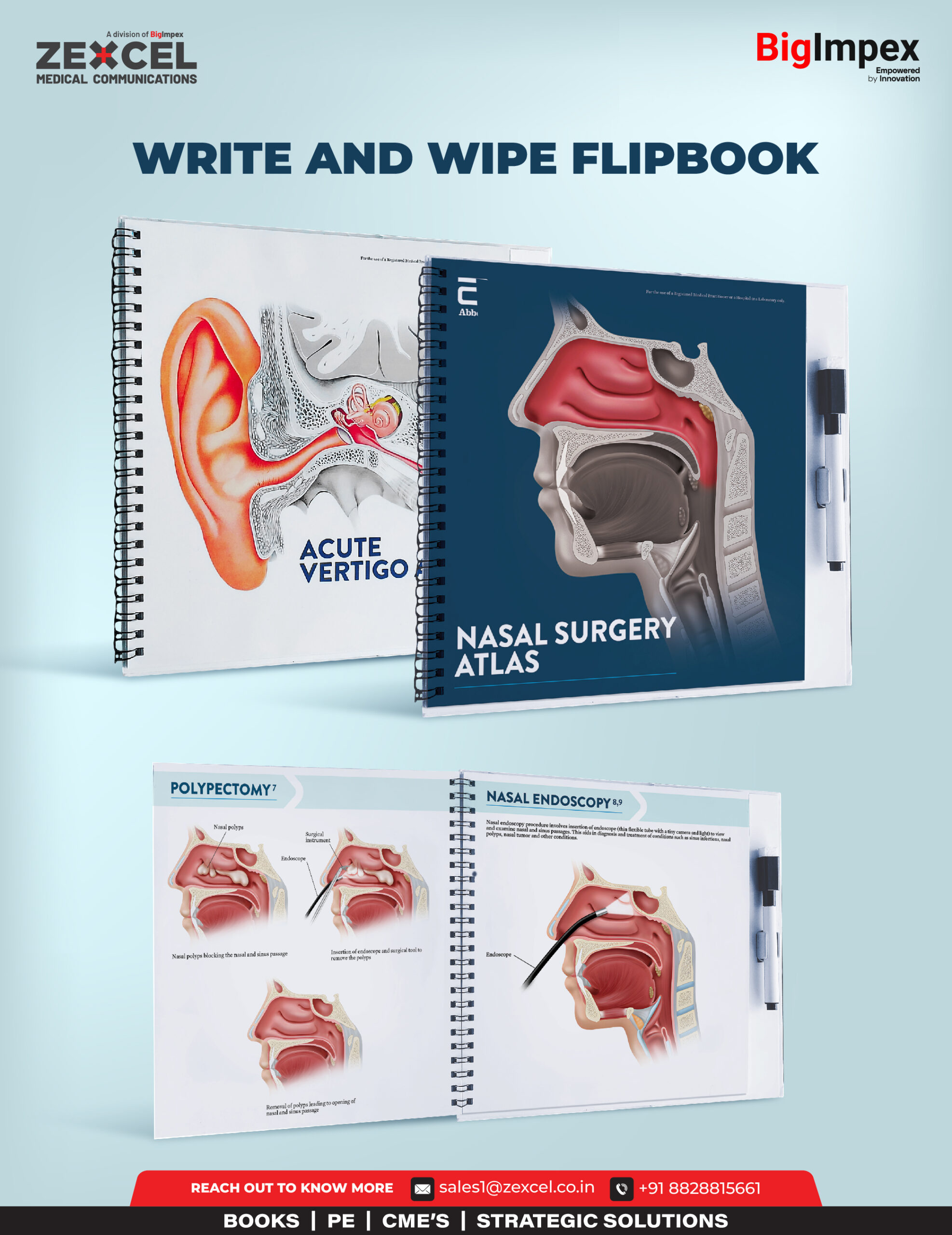 Write and wipe Flipbook curated for our client by us